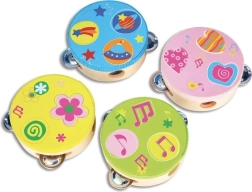 Bontempi Kinder-Tamburin 12 cm aus Holz