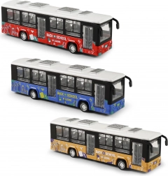 Metallbus mit aufklappbaren Türen