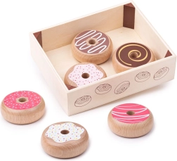 Holzkiste mit Donuts von Bigjigs Toys