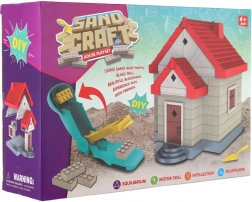 Bauset Häuschen aus formbarem Sand mit Zubehör