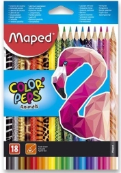Dreikant-Buntstifte MAPED Color'Peps Animals 18 Stk.