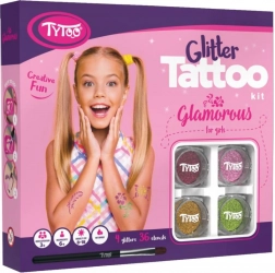TyToo Glamorous – großes Set glitzernder Tattoos für Mädchen