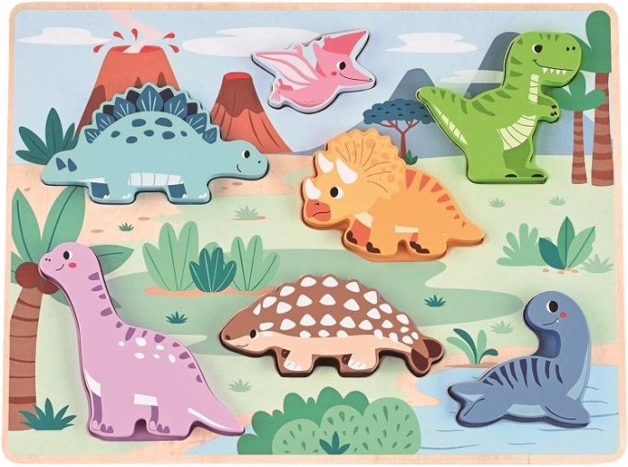 Holz-3D-Puzzle Dinosaurier