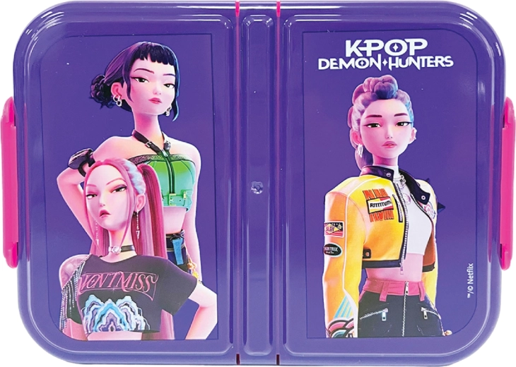 Dreiteilige Brotdose GIM KPop Demon Hunters Huntrix 900 ml