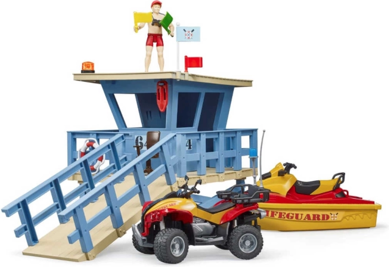 Figur eines Rettungsschwimmers im Maßstab 1:16