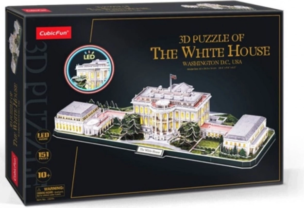 CUBICFUN 3D-Puzzle Weißes Haus mit LED-Beleuchtung (151 Teile)