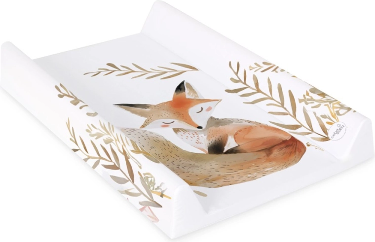 Ceba Baby Wickelauflage mit fester Platte 50 × 70 cm Basic Red Fox
