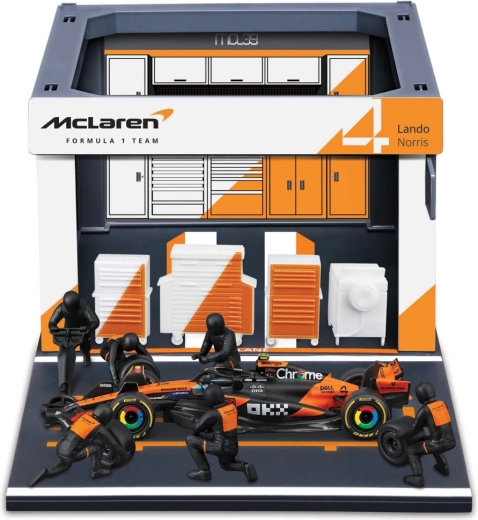 Bburago Formula Racing F1 Pit-Pass-Set McLaren Team MCL39 2025 Lando Norris 1:43
