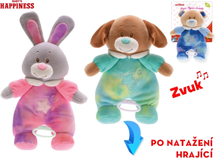 Plüschtier mit Melodie Baby Happiness 26 cm