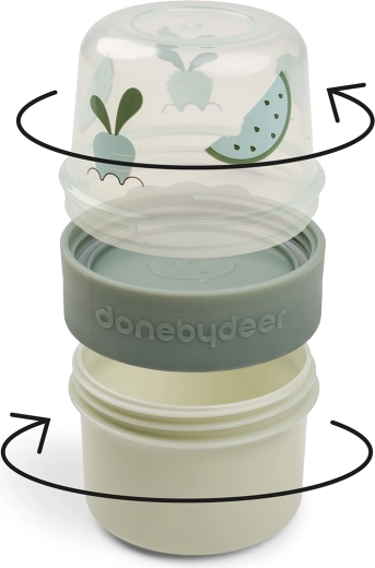 Done by Deer Snackbox to go 2-way Birdee grün