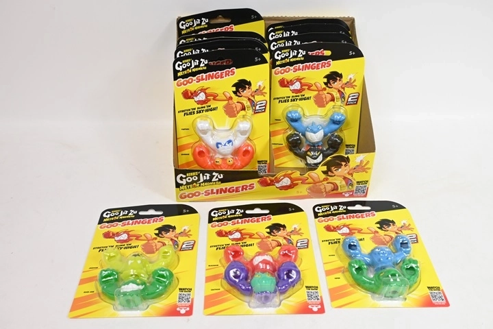 Heroes of Goo Jit Zu GooSlinger Meteor Madness – Set mit 2 dehnbaren Figuren