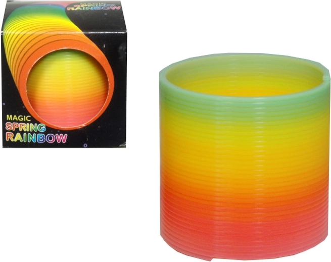 Regenbogenfeder in Neonfarben