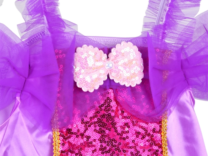 Glitzerndes Top mit Pailletten und Tüllrüschen