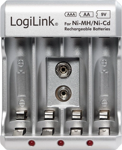 Akku-Ladegerät Ni-Mh Ni-Cd AA AAA 9V