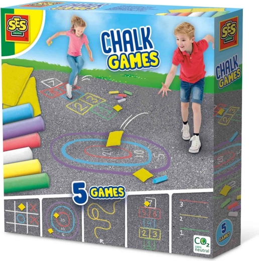 Outdoor-Spiel mit Straßenmalkreide 5 in 1 SES Creative