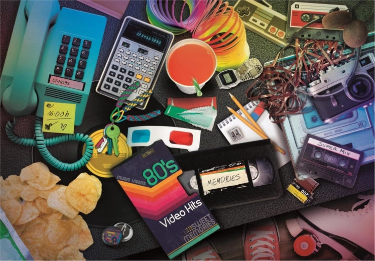Puzzle 1000 Stk Hochwertig, 80er Nostalgie