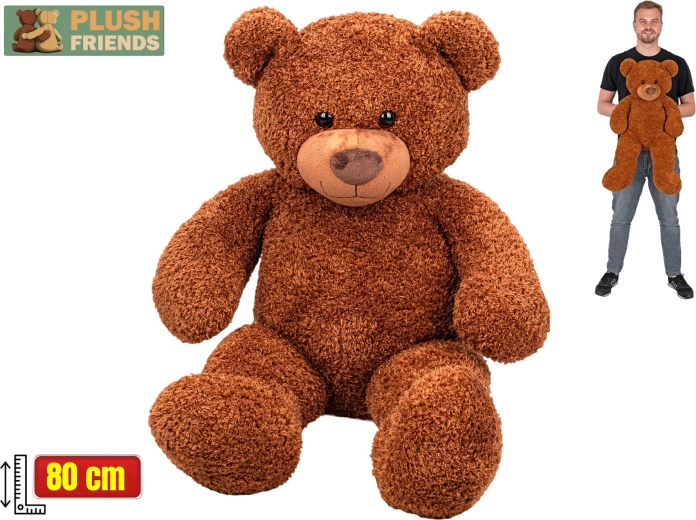 Plüschteddy Plush Friends 80 cm braun