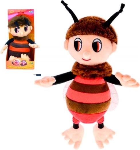 Plüschiger Bienenbär Brumda – singend, groß, 29 cm