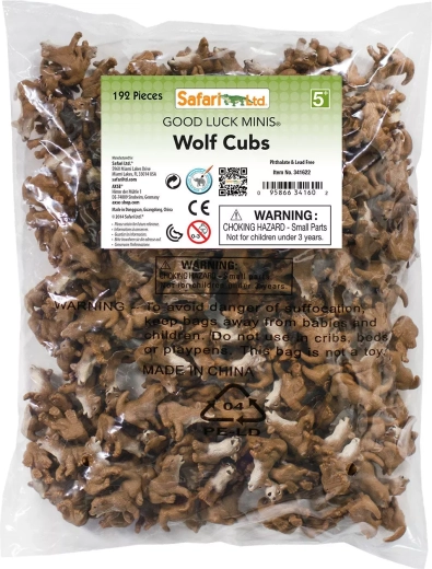 Großpackung Mini-Wolfwelpen zum Basteln und Lernen