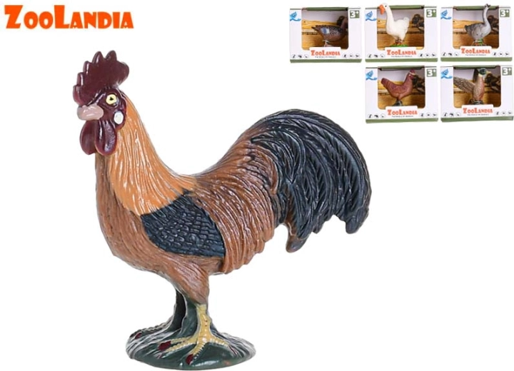 Zoolandia Bauernhoftiere – Figuren Erpel, Ente, Hahn, Henne, Gans und Ganter