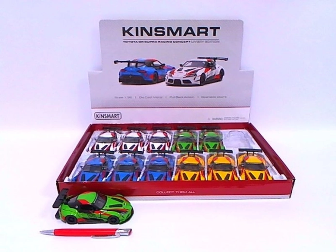 Metall-Automodell Toyota GR Supra Racing Concept 1:36 mit Pull-Back - 1 Stück