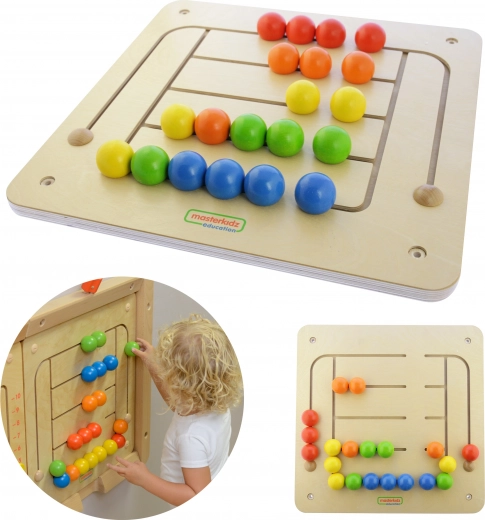 Pädagogische Wandtafel mit Kugellabyrinth Masterkidz