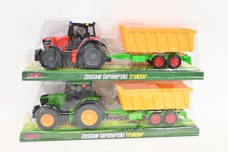 Traktor mit Anhänger – 1 Stück