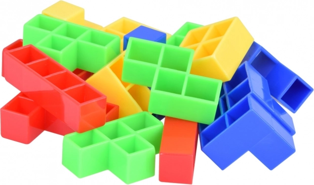 Bunte Teile für kreatives Bauen