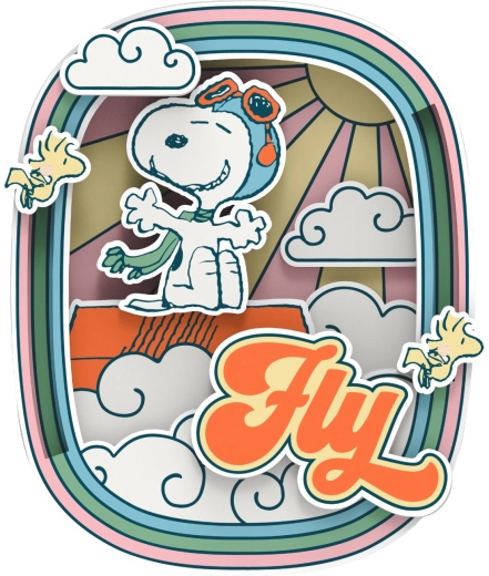 Ikonisches FLY-Motiv mit SNOOPY