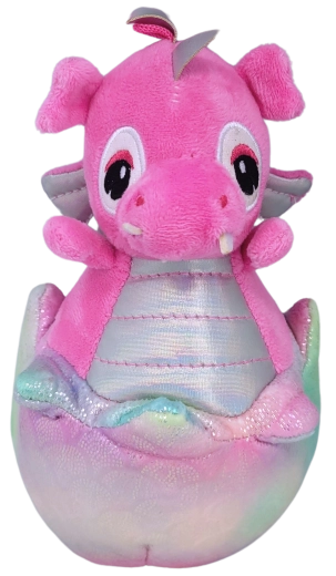 Plüsch-Drache im Ei 20 cm
