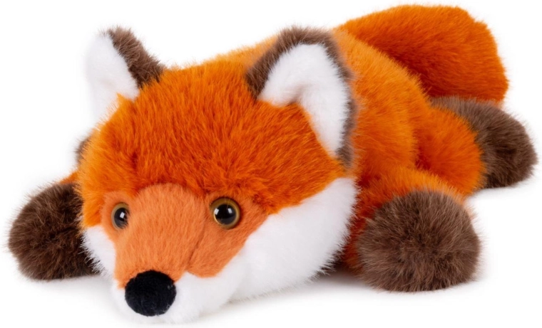 Plüschfuchs in liegender Position, 20 × 35 cm