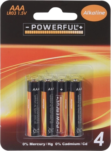 Alkaline Batterien AAA 1,5 V, 4 Stk.