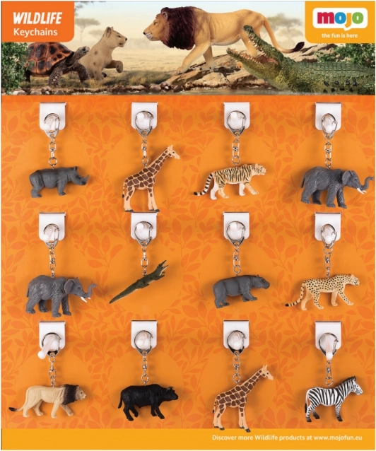Mojo Schlüsselanhänger Tiere aus dem Zoo