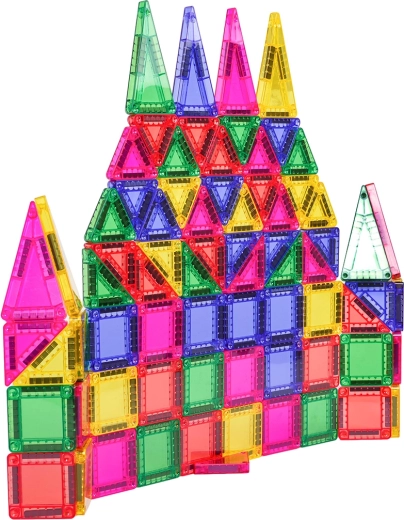 Kreatives 3D-Bauen mit leuchtenden Farben