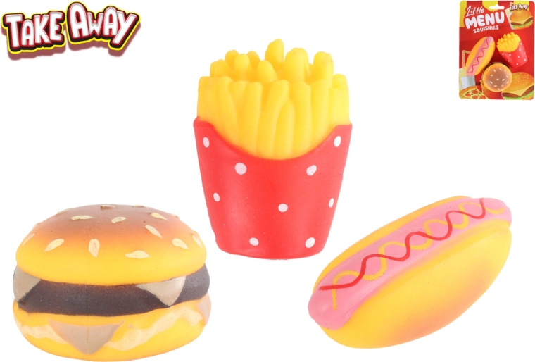 Dehnbare Mini-Fast-Food-Spielzeuge Take Away (6 Stk.)