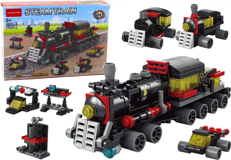 Konstruktions-Baukasten Lokomotive 6-in-1