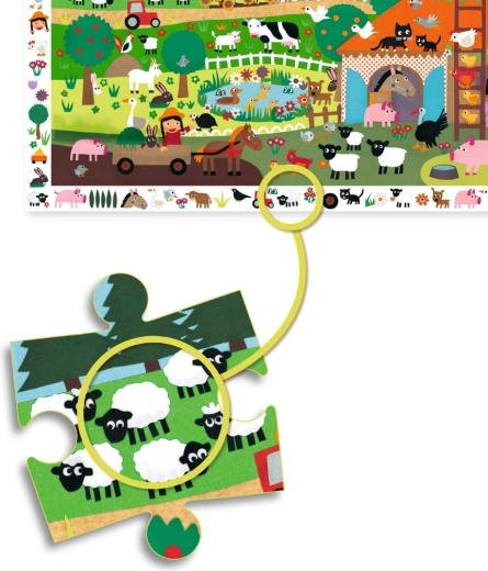 Puzzeln und Suchspiel