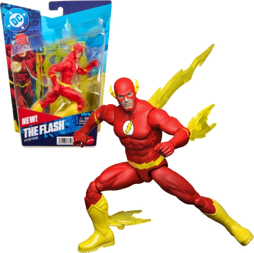 Mattel DC Comics Figur The Flash 17 cm mit Zubehör