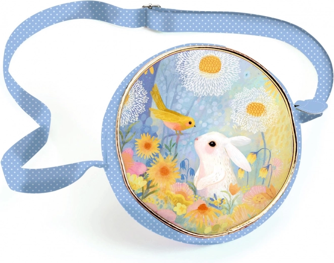 Runde Handtasche Weißes Kaninchen