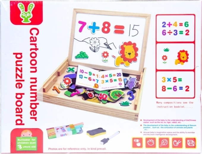 Magnetische Teile zum spielerischen Lernen