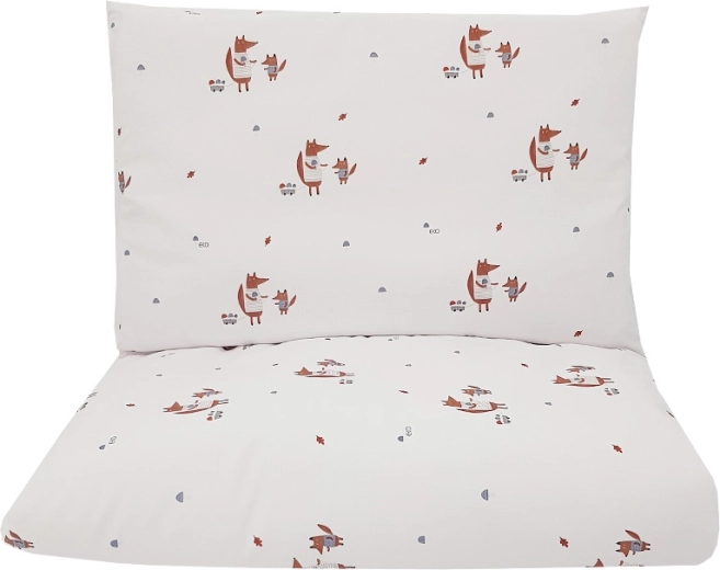 Kinderbettwäsche Fox 90 × 120 cm + 40 × 60 cm aus Baumwolle