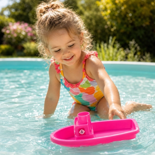 Boot zum Spielen im Wasser und im Sand