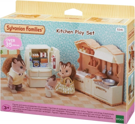 Sylvanian Families Landhausküche mit Kühlschrank – Möbelset für das Puppenhaus