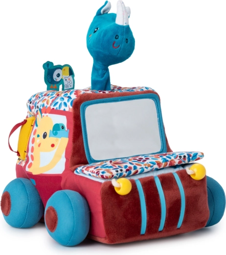 Lilliputiens Textil-Auto mit Aktivitäten und Spiegel