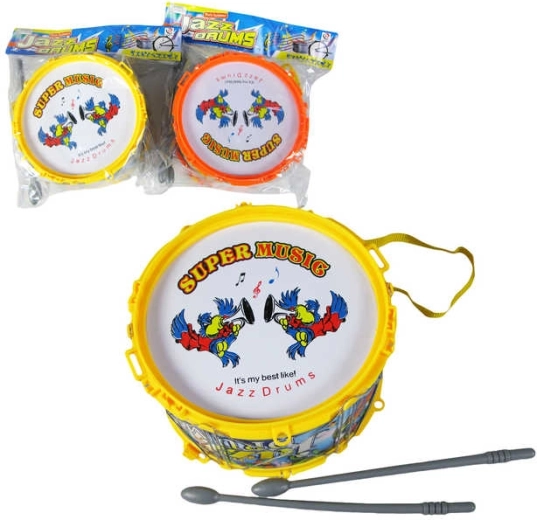 Wiky Kinder-Trommel mit Schlägeln, 17 cm