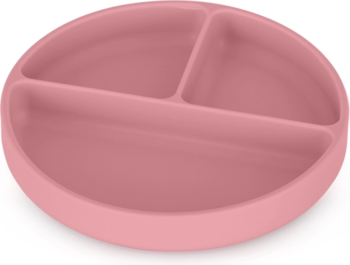 Petite&Mars Silikon-Partitionsteller mit Saugnapf Take&Match Dusty Rose 6m+
