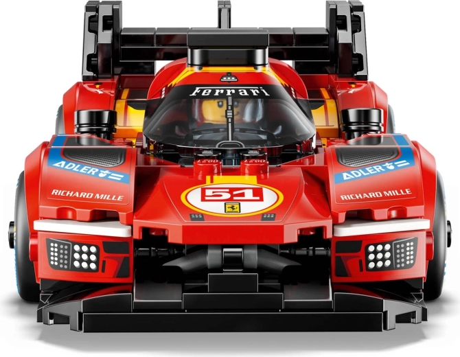 Authentische Rennsportoptik des Ferrari