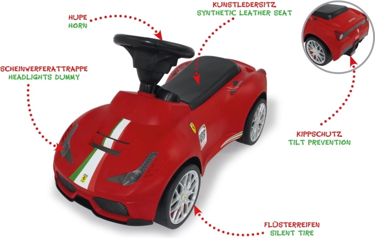 Jamara Rutschfahrzeug Ferrari 488 GTE rot