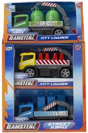 Teamsterz Baustellenfahrzeug City Loader – Metallmodell eines Arbeitsfahrzeugs 10 cm