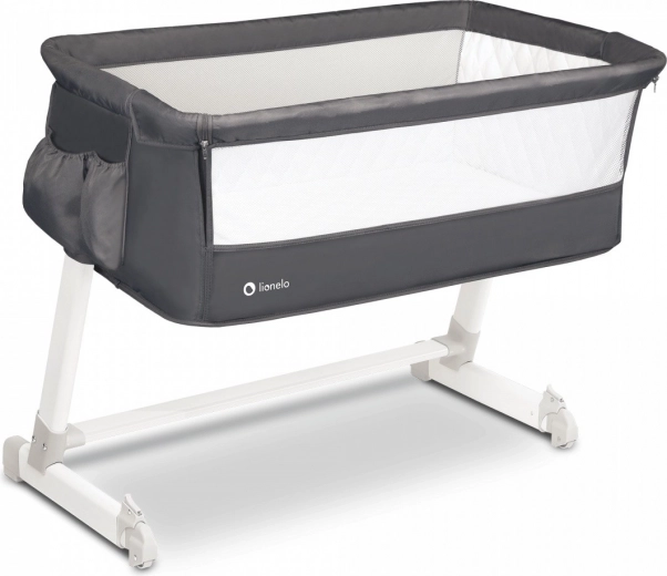Beistellbett Lionelo Theo dunkelgrau